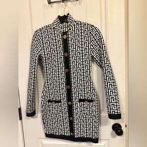 Balmain inspired bandage material mini dress.